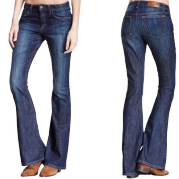 Joe's Jeans Denim - Joes Jeans Visionaire Dark Wash Flare Leg Jeans (26)